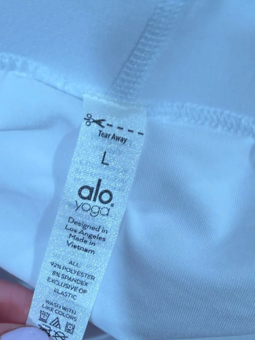 ALO Yoga White Pleated Mini Skirt